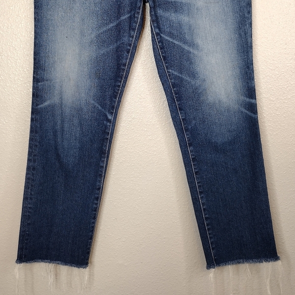 AG Adriano Goldschmied The Isabelle Denim High Rise Straight Crop Jeans Size 31R - Picture 4 of 16
